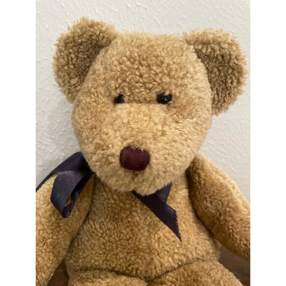 Boyd’s Bear Collection Plush Bear Brown 1991-1998 with Blue Bow Vintage - Picture 2 of 7
